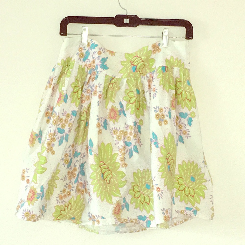 Vintage Floral cotton skirt